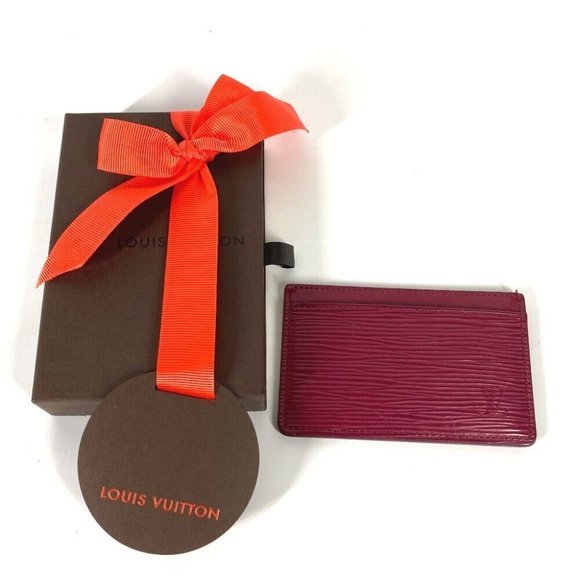 LOUIS VUITTON Epi Porte Cartes Simple Business Card Holder Card Case - Picture 6 of 8